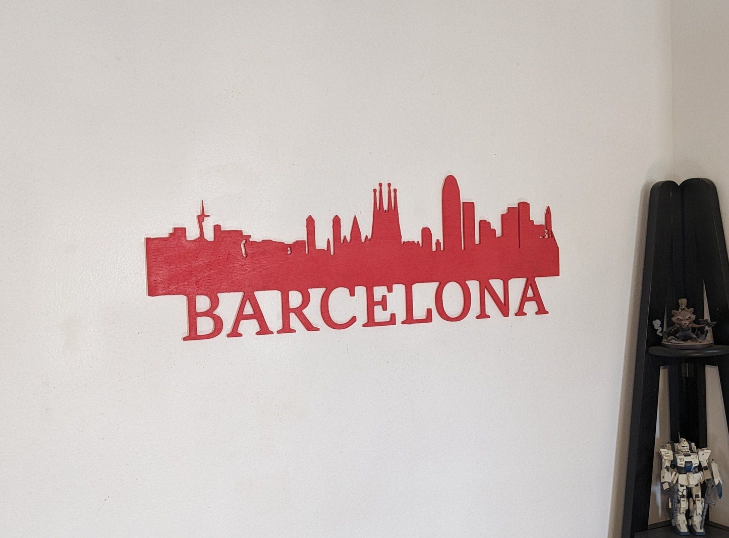 Barcelona Skyline Sign, Barcelona Wood Sign, Barcelona LED Sign, Barcelona Skyline Wall Art, Barcelona Gift, Wall Decoration, Custom Sign - TitanOakDecor