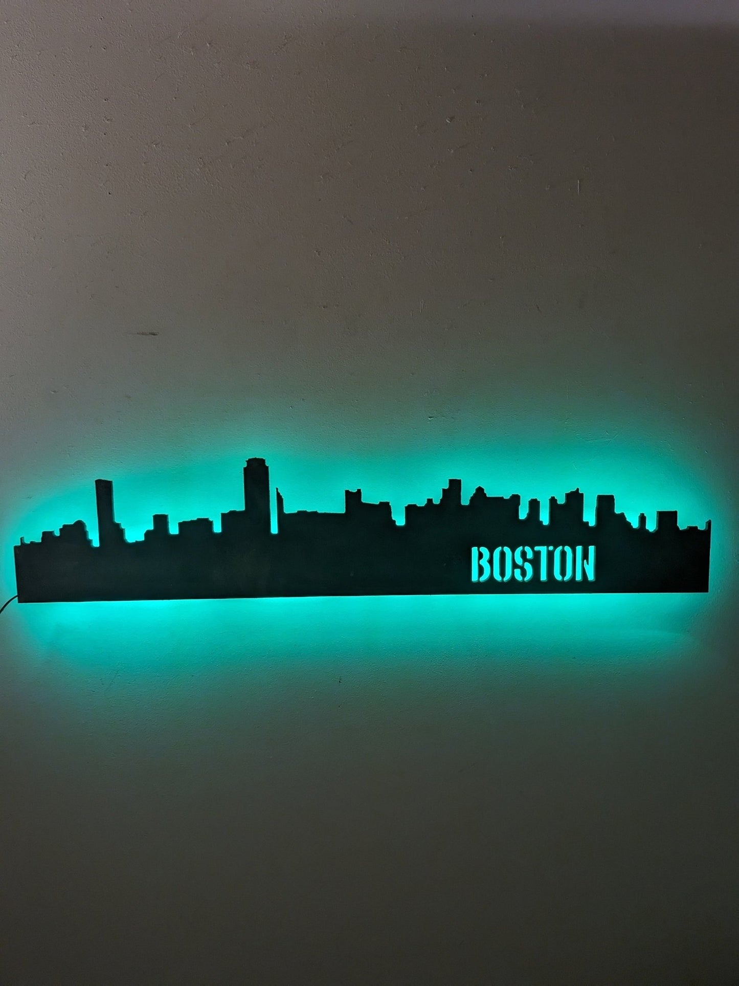 Boston Skyline Sign, Boston Wood Sign, Boston Sign, Boston Skyline Wall Art, Boston Gift, Wall Decoration, Custom City Sign - TitanOakDecor