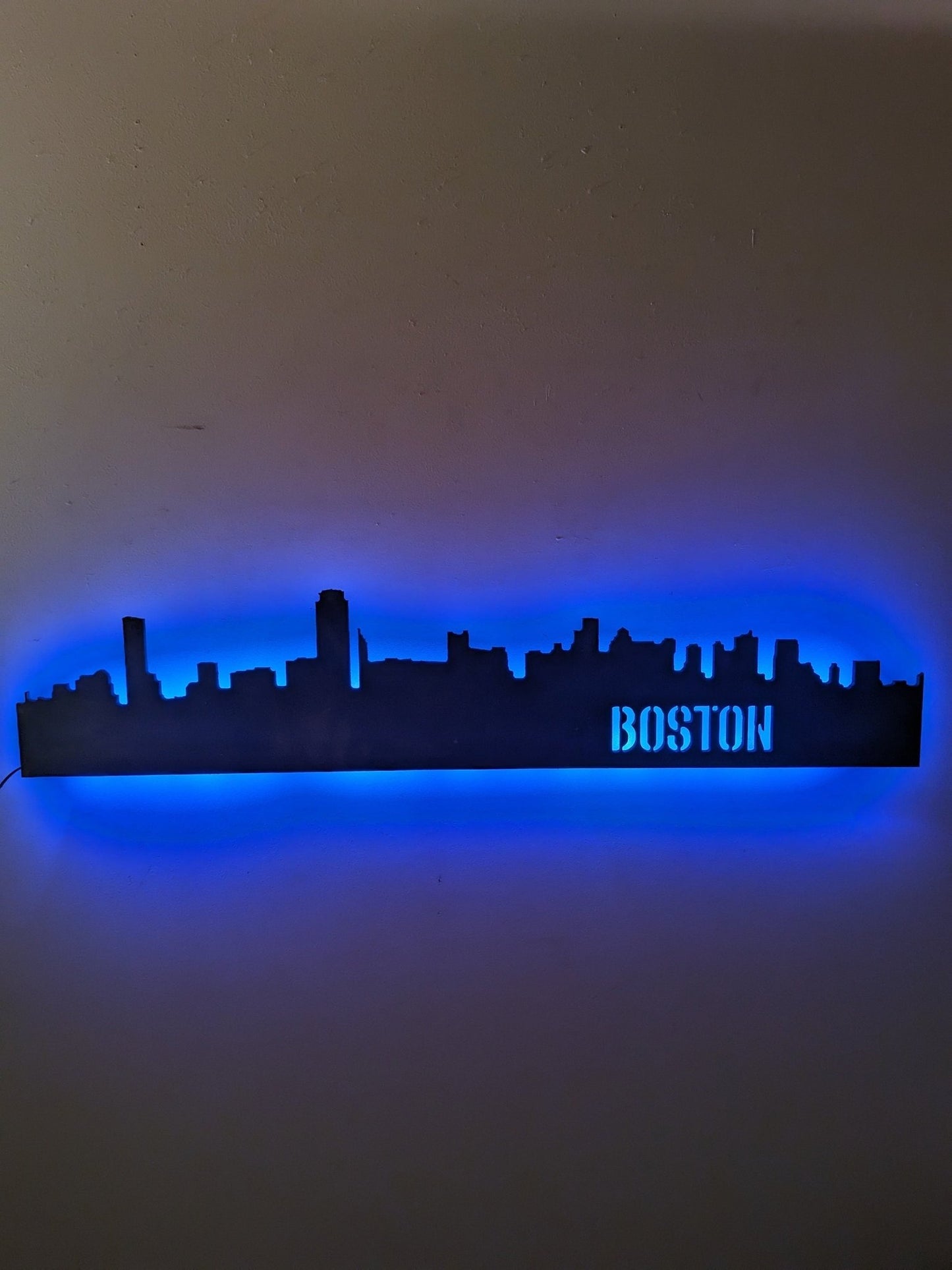 Boston Skyline Sign, Boston Wood Sign, Boston Sign, Boston Skyline Wall Art, Boston Gift, Wall Decoration, Custom City Sign - TitanOakDecor