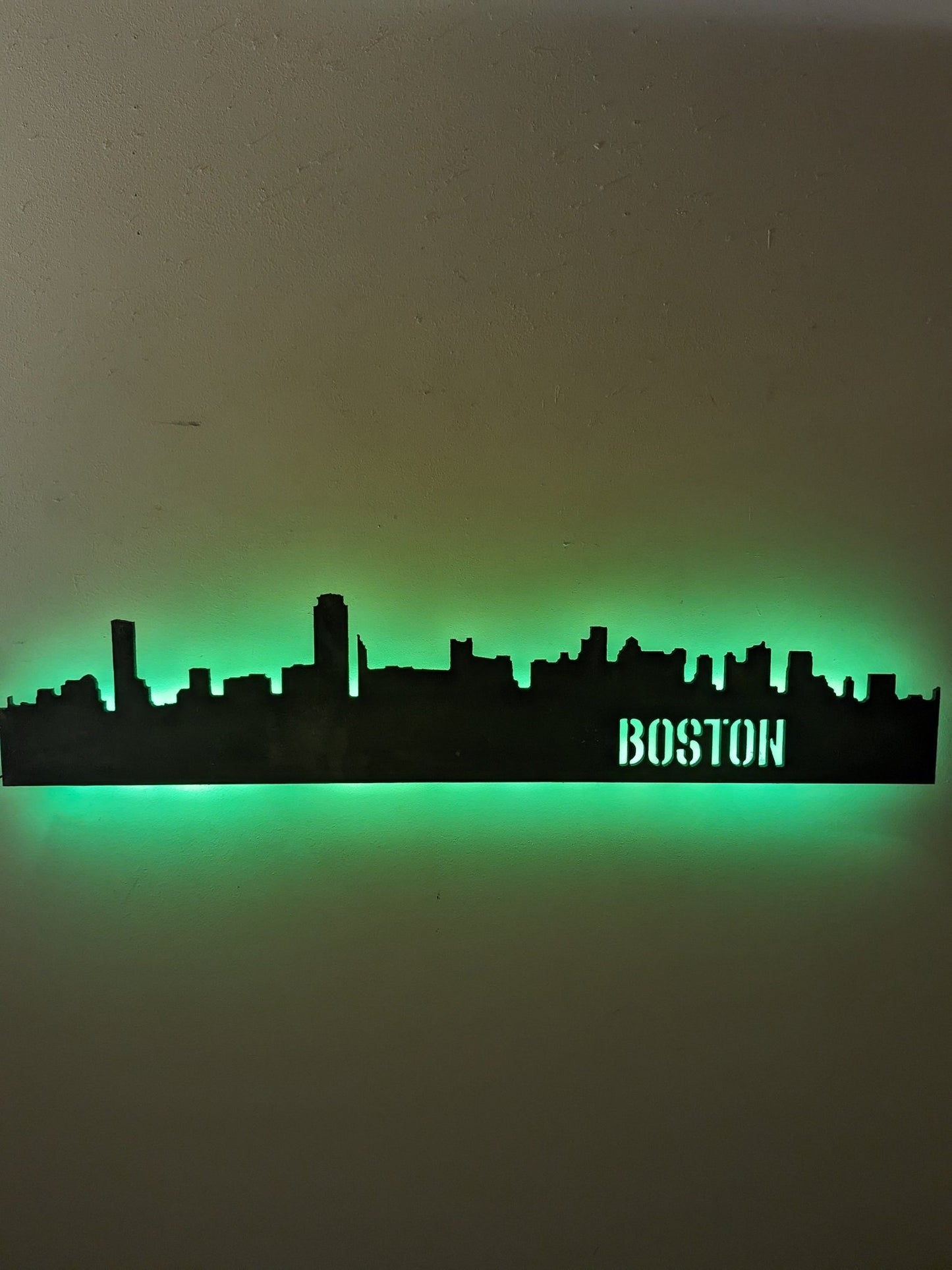 Boston Skyline Sign, Boston Wood Sign, Boston Sign, Boston Skyline Wall Art, Boston Gift, Wall Decoration, Custom City Sign - TitanOakDecor