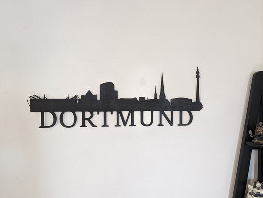 Dortmund Skyline Sign, Dortmund Wood Sign, Dortmund LED Sign, Dortmund Skyline Wall Art, Dortmund Gift, Wall Decoration, Custom Sign - TitanOakDecor