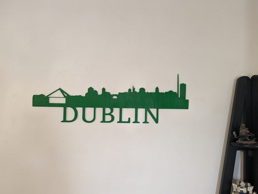 Dublin Skyline Sign, Dublin Wood Sign, Dublin LED Sign, Dublin Skyline Wall Art, Dublin Gift, Wall Decoration, Custom Sign - TitanOakDecor