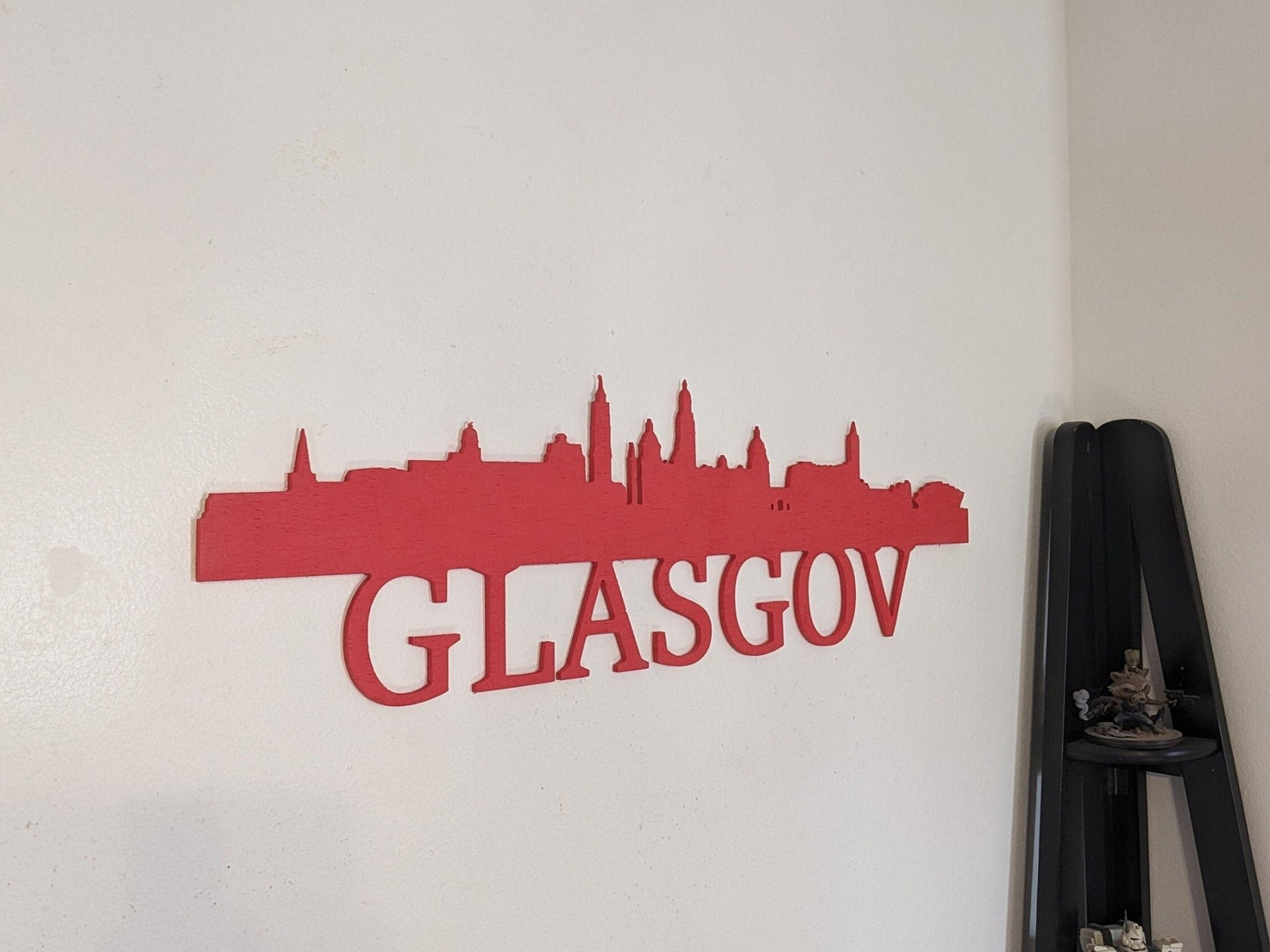 Glasglov Skyline Sign, Glasglov Wood Sign, Glasglov LED Sign, Glasglov Skyline Wall Art, Glasglov Gift, Wall Decoration, Custom Sign - TitanOakDecor