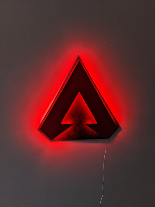 Illuminated Apex Legends LED Wall Art, Glow in the dark wall art, Game Room Decor, Nerdy Decor, LED decoration, Custom Sign Gift - TitanOakDecor