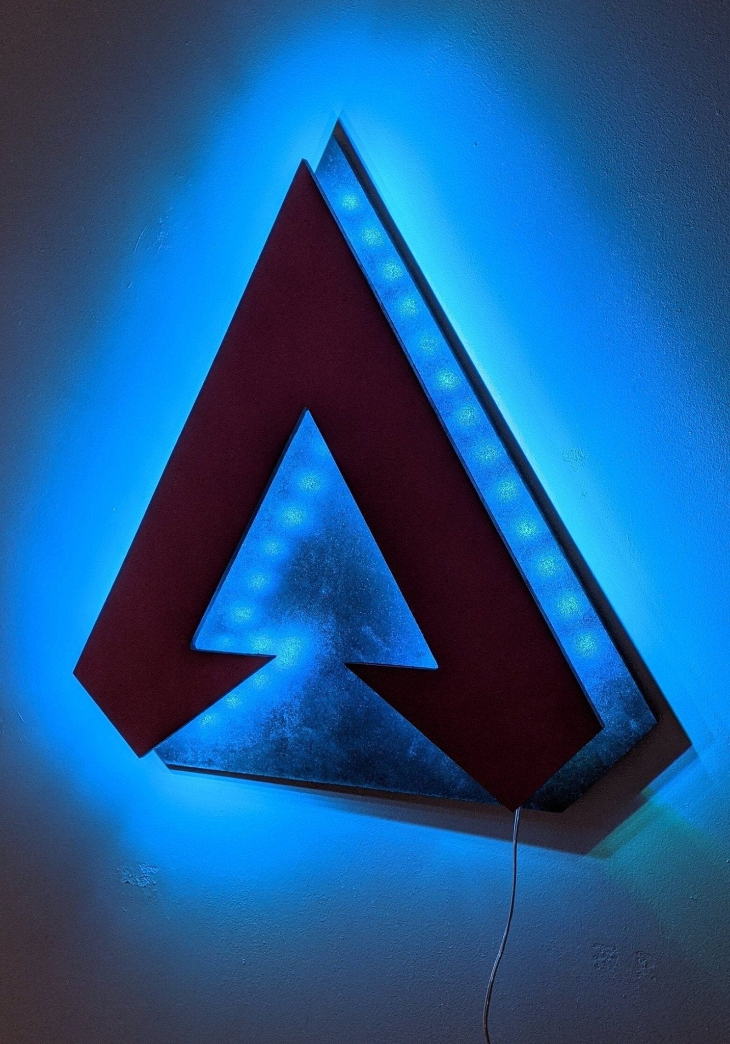 Illuminated Apex Legends LED Wall Art, Glow in the dark wall art, Game Room Decor, Nerdy Decor, LED decoration, Custom Sign Gift - TitanOakDecor