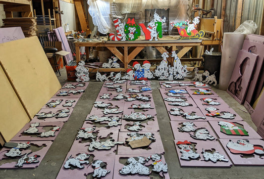101 Dalmatians Christmas Yard Art Set - TitanOakDecor