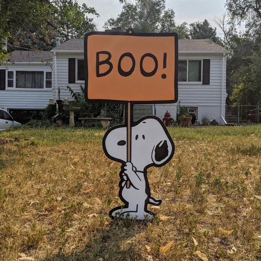 Boo Snoopy Halloween Yard Sign - TitanOakDecor