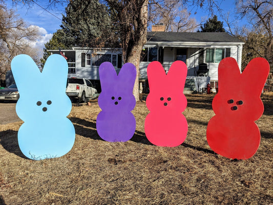 Large Easter Peep Yard Art Lawn Art Easter Decor - TitanOakDecor