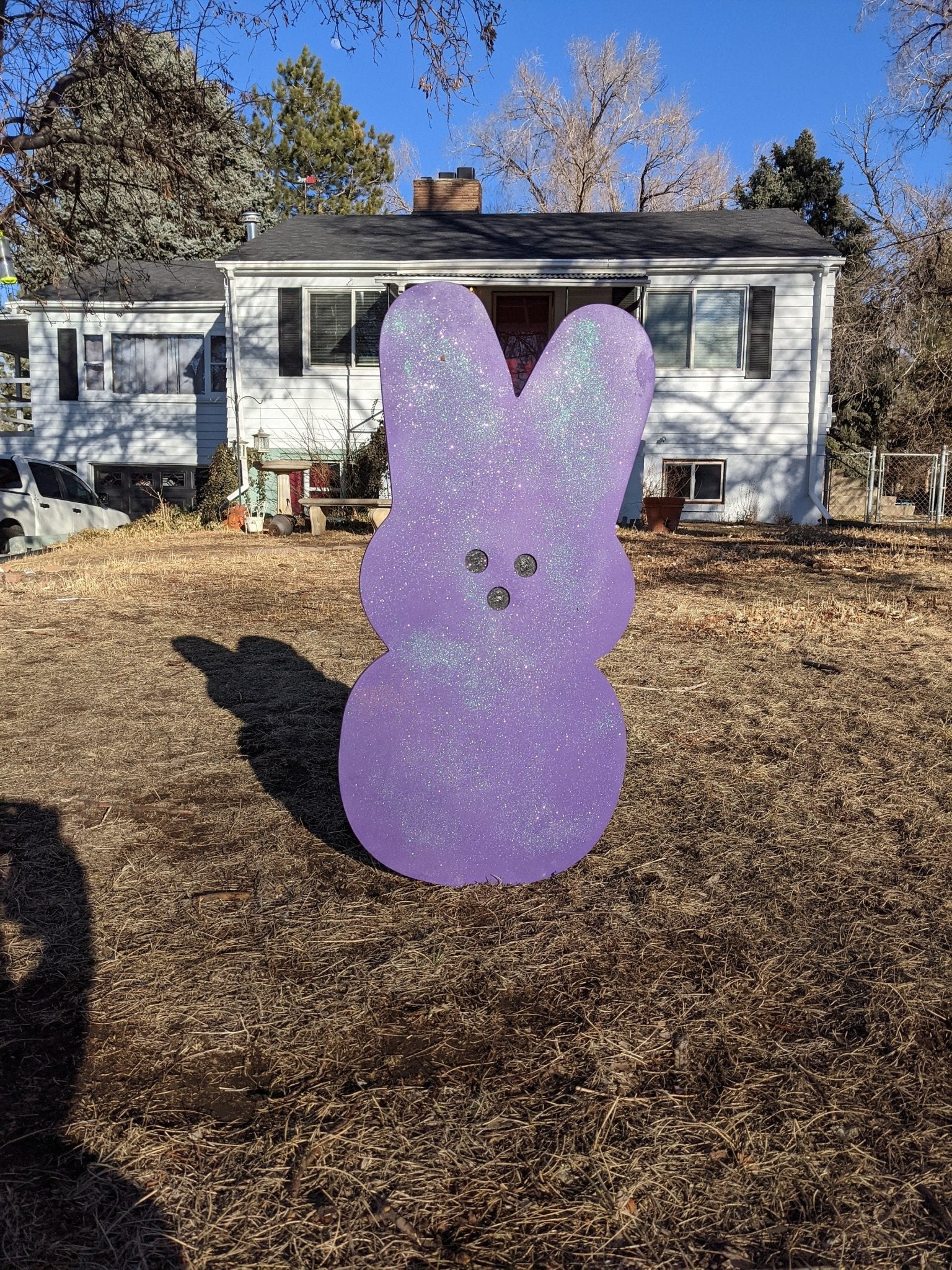 Large Easter Peep Yard Art Lawn Art Easter Decor - TitanOakDecor