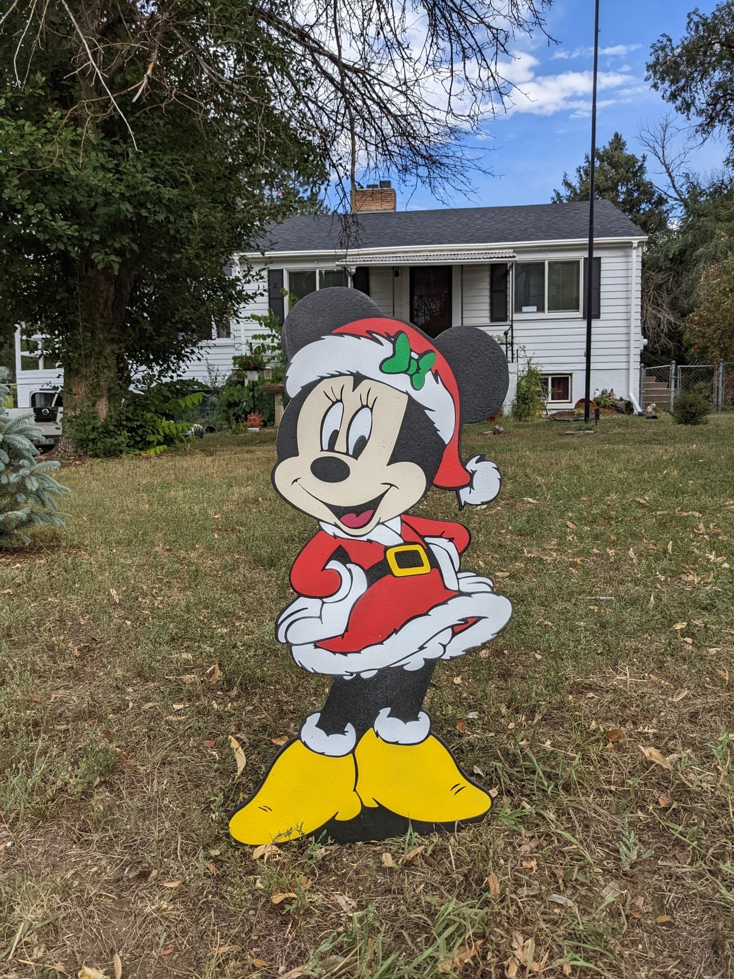Mickey Merry Christmas Santa Yard Art Set - TitanOakDecor