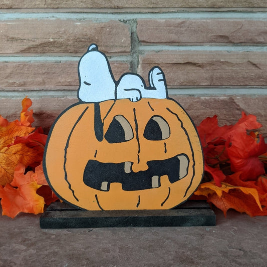Pumpkin Snoopy Tabletop Decoration - TitanOakDecor