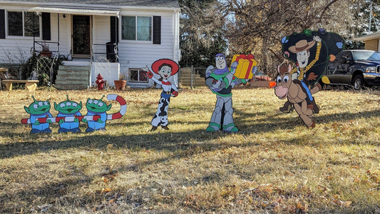 Toy Story Christmas Celebration Yard Art Set - TitanOakDecor
