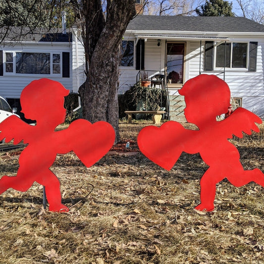 Valentines Day Cupids Yard Art - TitanOakDecor