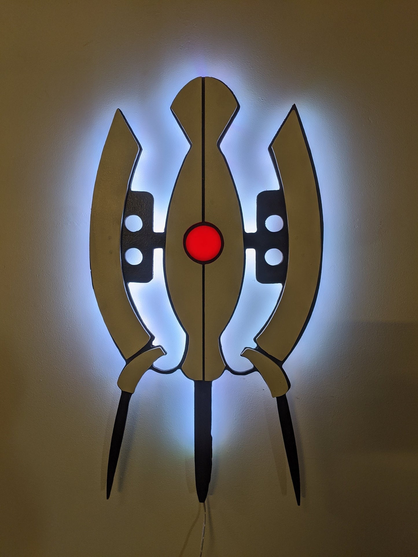 Illuminated Portal Turret LED Wall Art, Glow in the dark wall art, Game Room Decor, Nerdy Decor, LED decoration, Custom Sign Gift