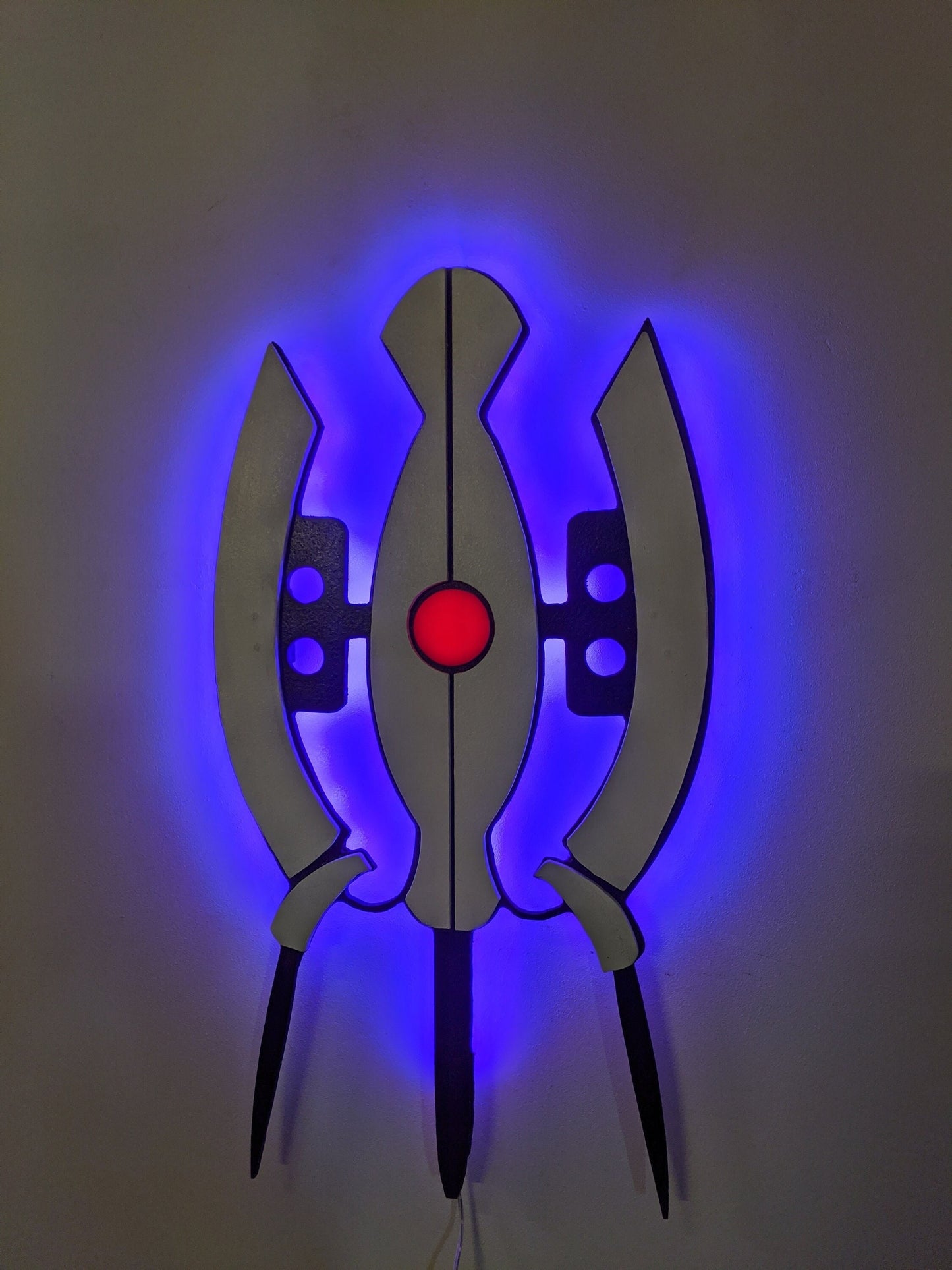 Illuminated Portal Turret LED Wall Art, Glow in the dark wall art, Game Room Decor, Nerdy Decor, LED decoration, Custom Sign Gift