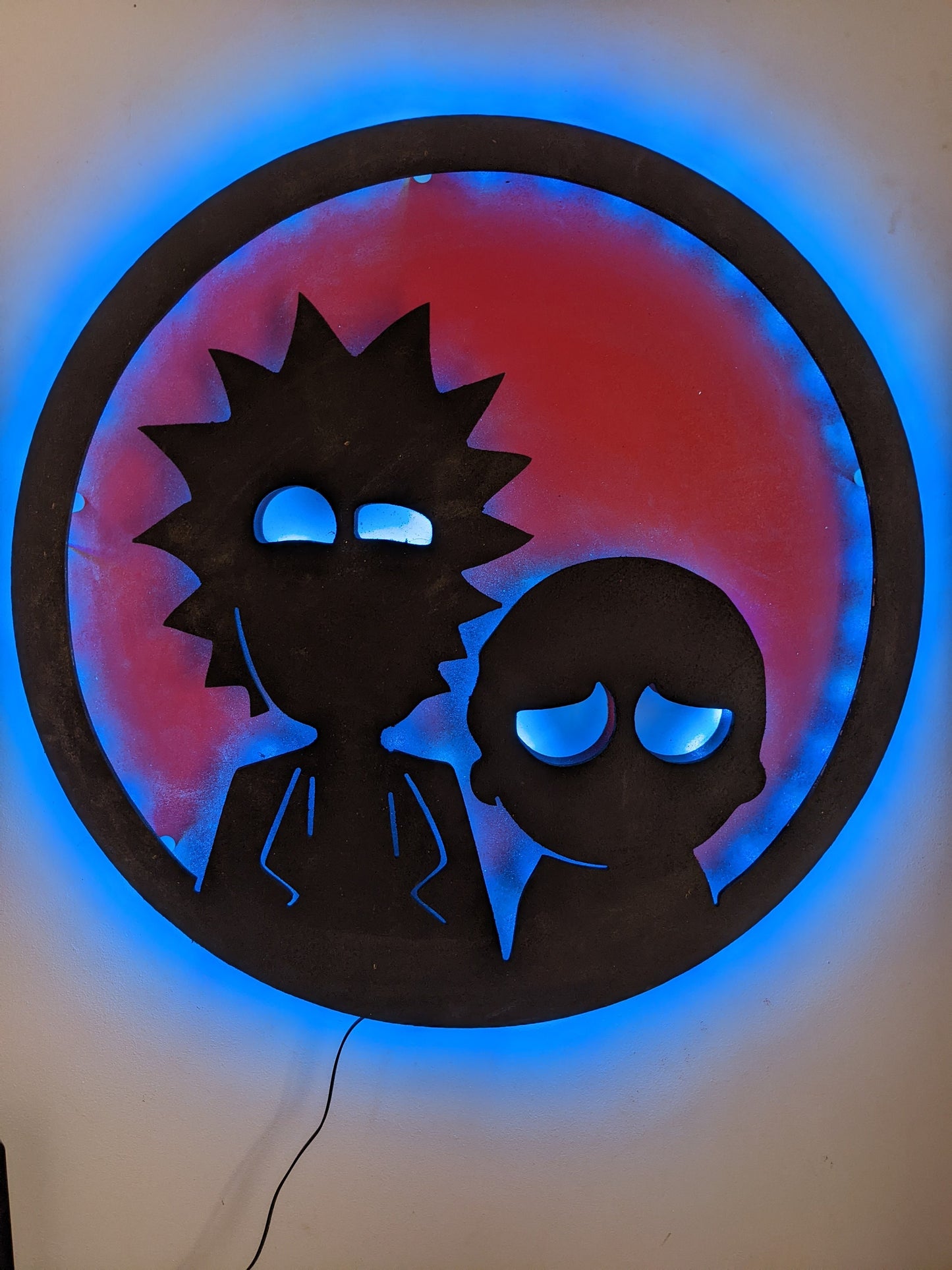 Rick and Morty LED Wall Art