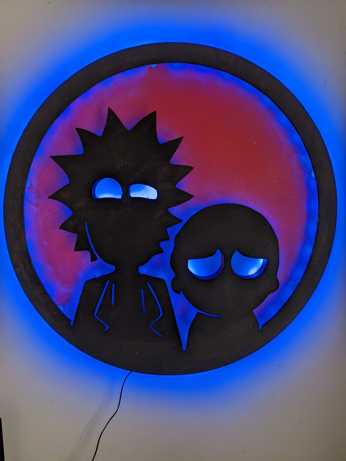 Rick and Morty LED Wall Art