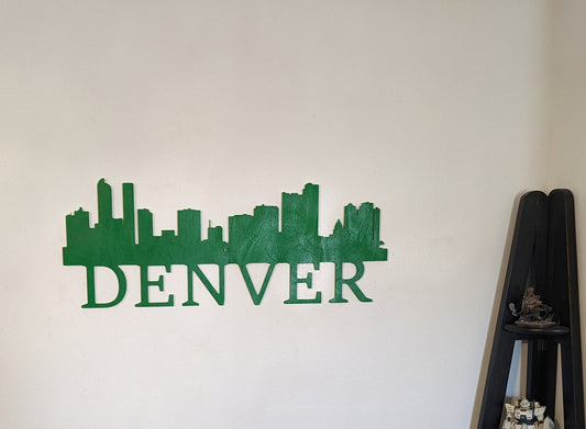 Denver Skyline Sign, Denver Wood Sign, Denver Sign, Denver Skyline Wall Art, Denver Gift, wall decoration, Custom Sign, Mile High City