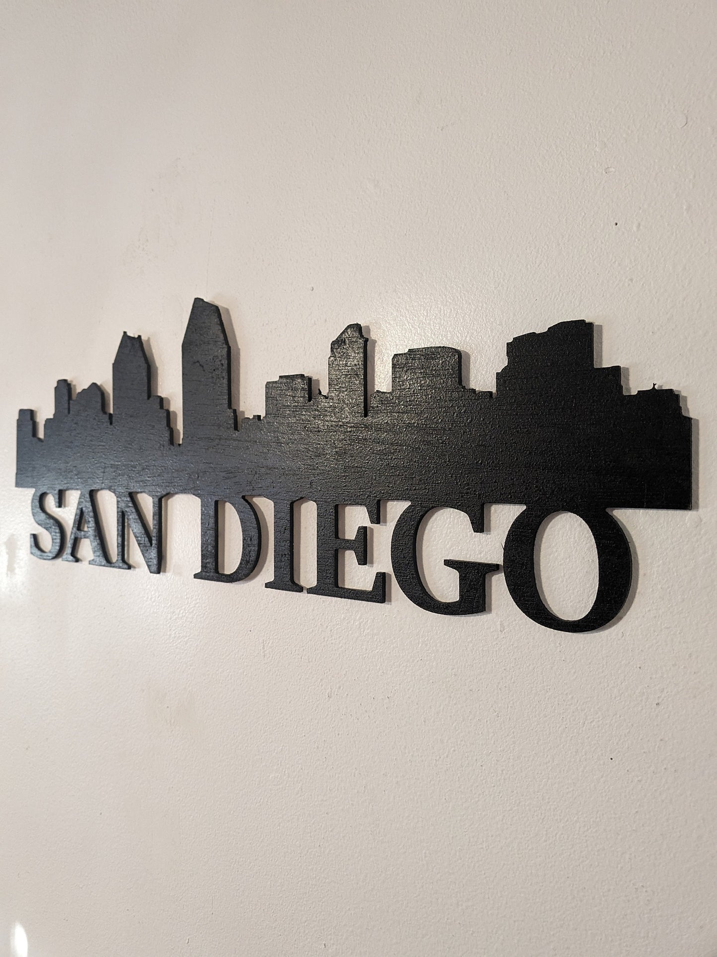 San Diego Skyline Sign, San Diego Wood Sign, San Diego Sign, San Diego Skyline Wall Art, San Diego Gift, wall decoration Custom Sign