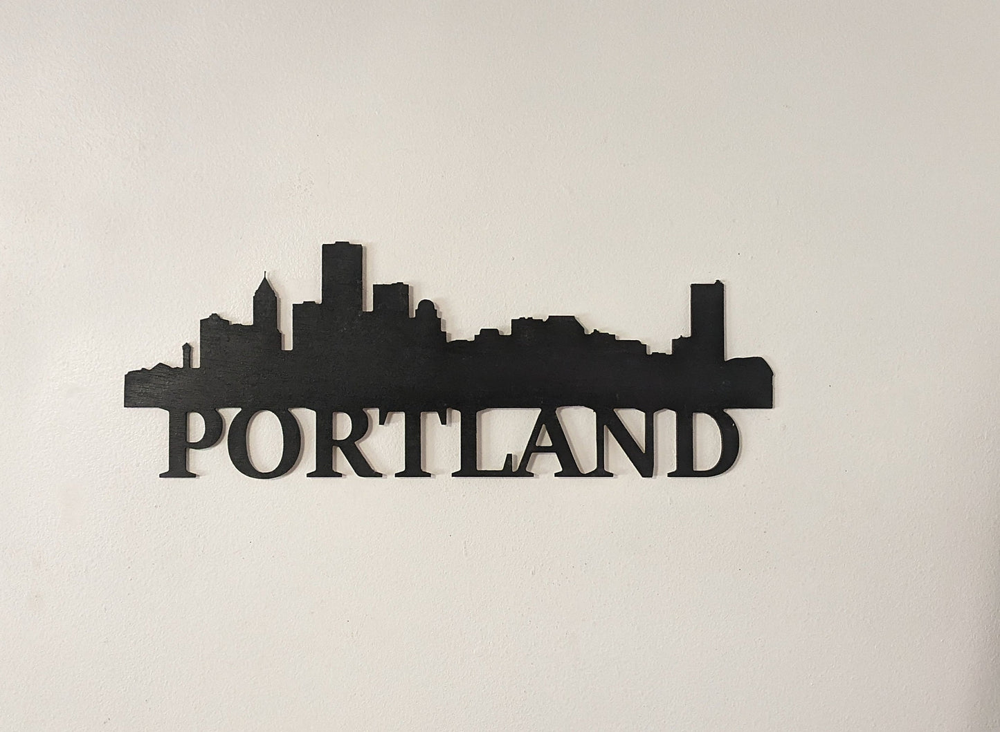 Portland Skyline Sign, Portland Wood Sign, Portland Sign, Portland Skyline Wall Art, Portland Gift, Wall decoration, Custom City Sign