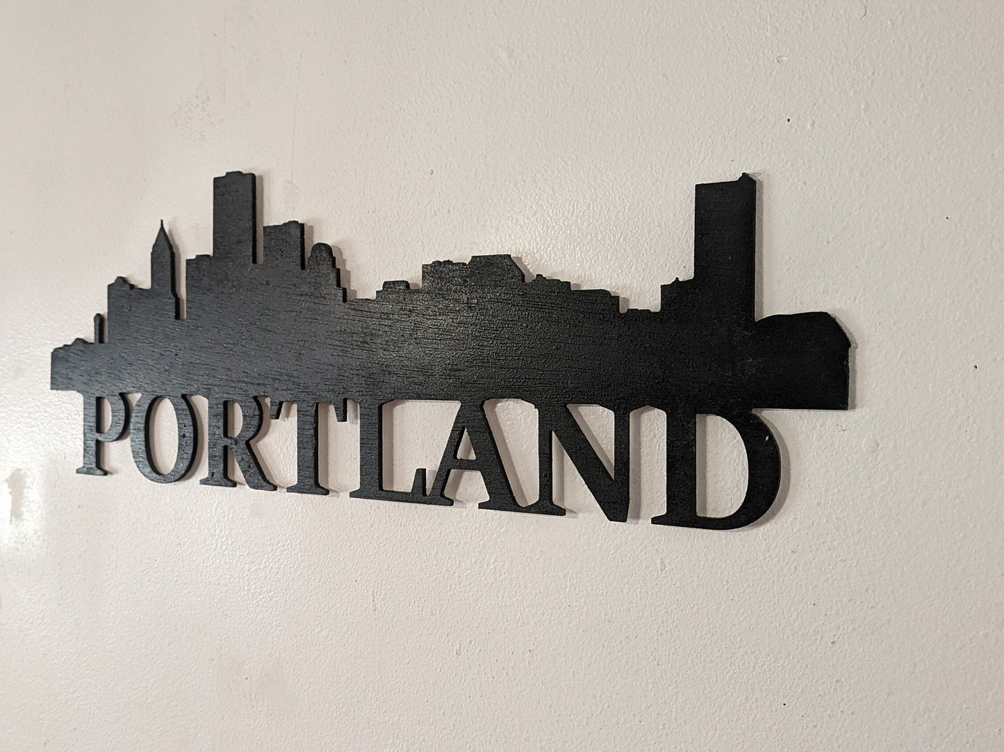 Portland Skyline Sign, Portland Wood Sign, Portland Sign, Portland Skyline Wall Art, Portland Gift, Wall decoration, Custom City Sign