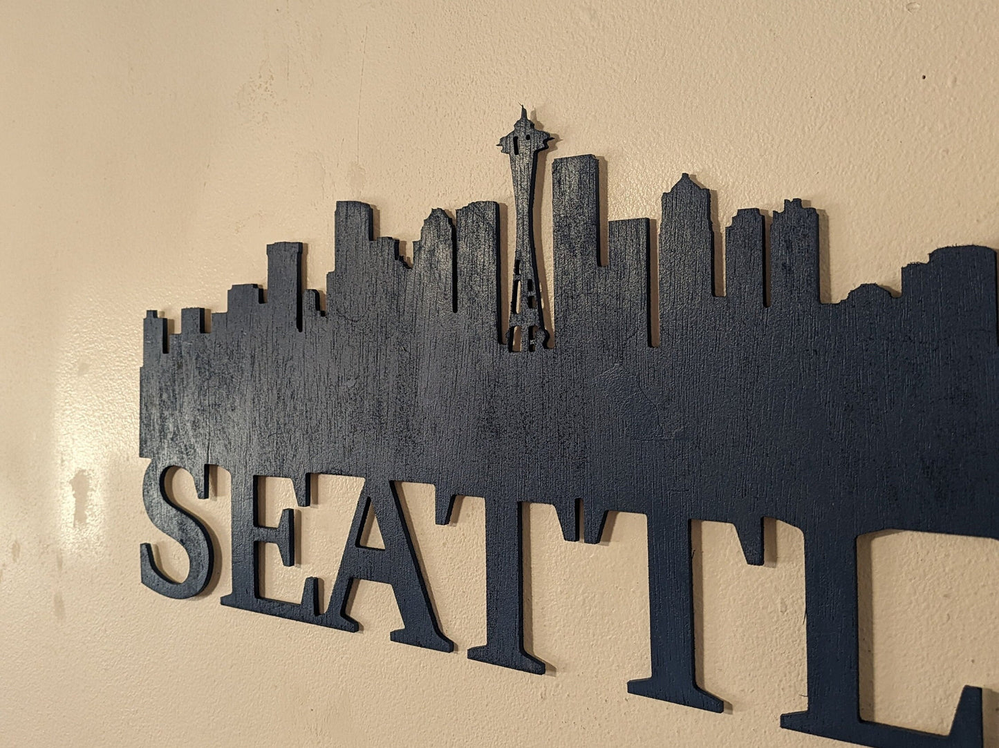 Seattle Skyline Sign, Seattle Wood Sign, Seattle Sign, Seattle Skyline Wall Art, Seattle Gift, Wall Decoration, Custom City Sign