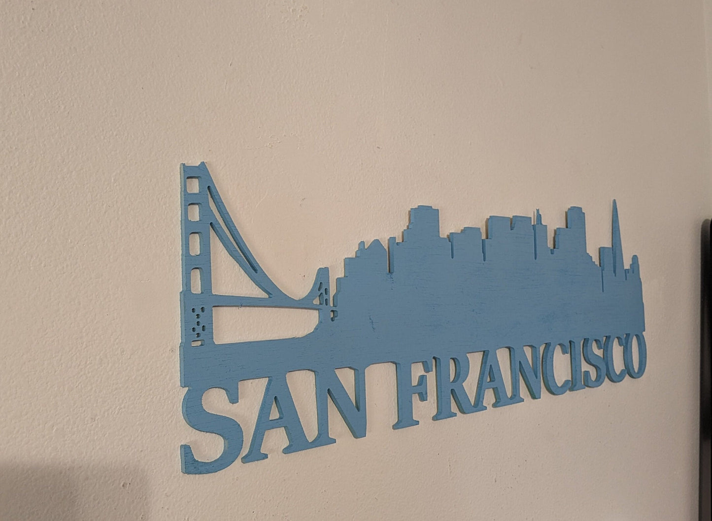 San Francisco Skyline Sign, San Francisco Wood Sign,  San Francisco Skyline Art, San Francisco Gift, Wall Decoration, Custom City Sign