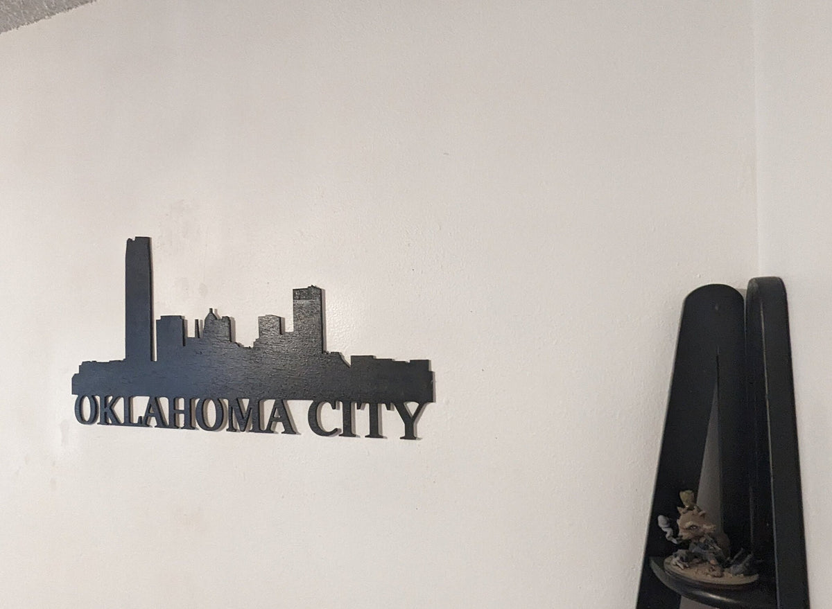 Oklahoma City Skyline Sign, Oklahoma City Wood Sign, Oklahoma City Sign, Oklahoma City Wall Art, Oklahoma City Gift, Custom City Sign
