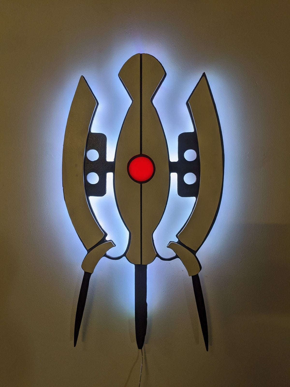 Illuminated Portal Turret LED Wall Art, Glow in the dark wall art, Game Room Decor, Nerdy Decor, LED decoration, Custom Sign Gift - TitanOakDecor