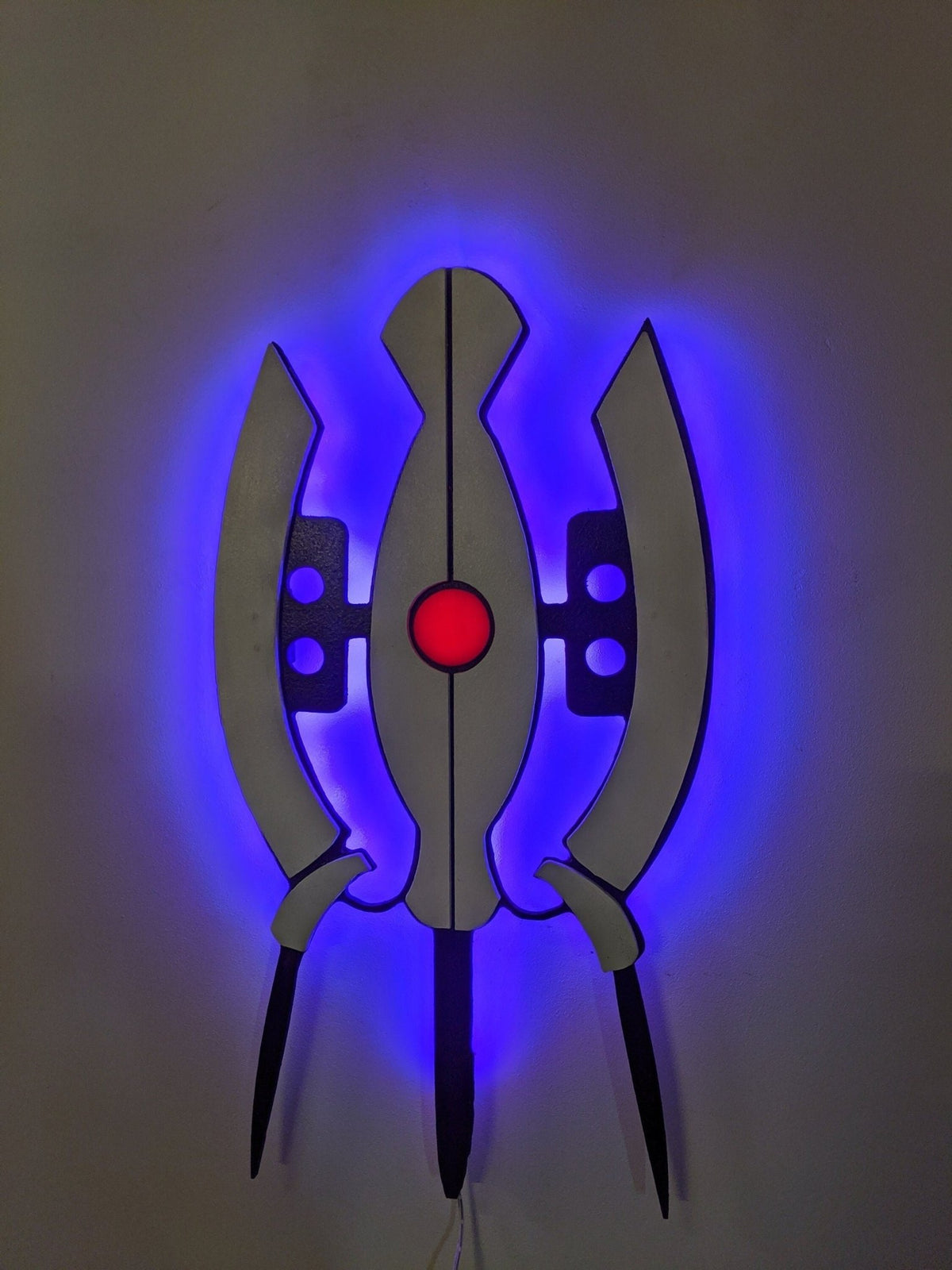 Illuminated Portal Turret LED Wall Art, Glow in the dark wall art, Game Room Decor, Nerdy Decor, LED decoration, Custom Sign Gift - TitanOakDecor