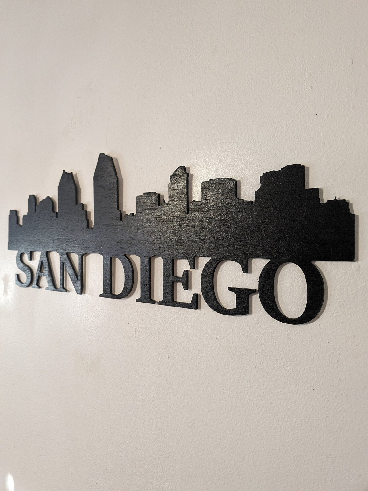 San Diego Skyline Sign, San Diego Wood Sign, San Diego Sign, San Diego Skyline Wall Art, San Diego Gift, wall decoration Custom Sign - TitanOakDecor