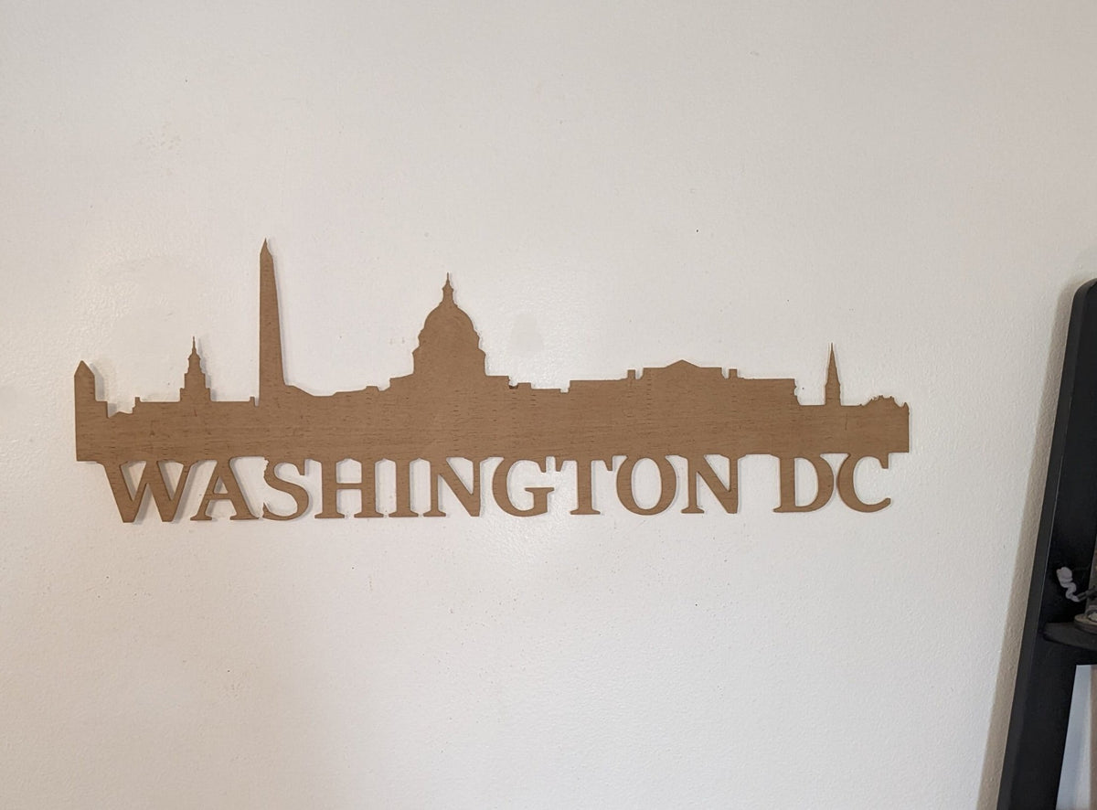 Washington DC Skyline, Washington DC Wood Sign, Washington DC Wall Art, Washington dc Gift, Wall Decoration, Custom Sign - TitanOakDecor
