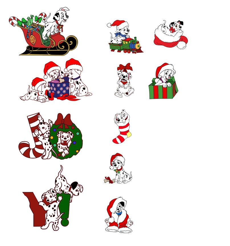 101 Dalmatians Christmas Yard Art Set - TitanOakDecor