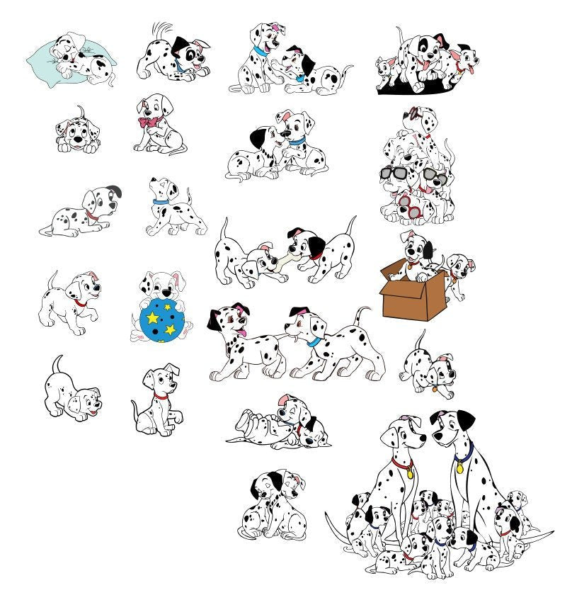 101 Dalmatians Christmas Yard Art Set - TitanOakDecor