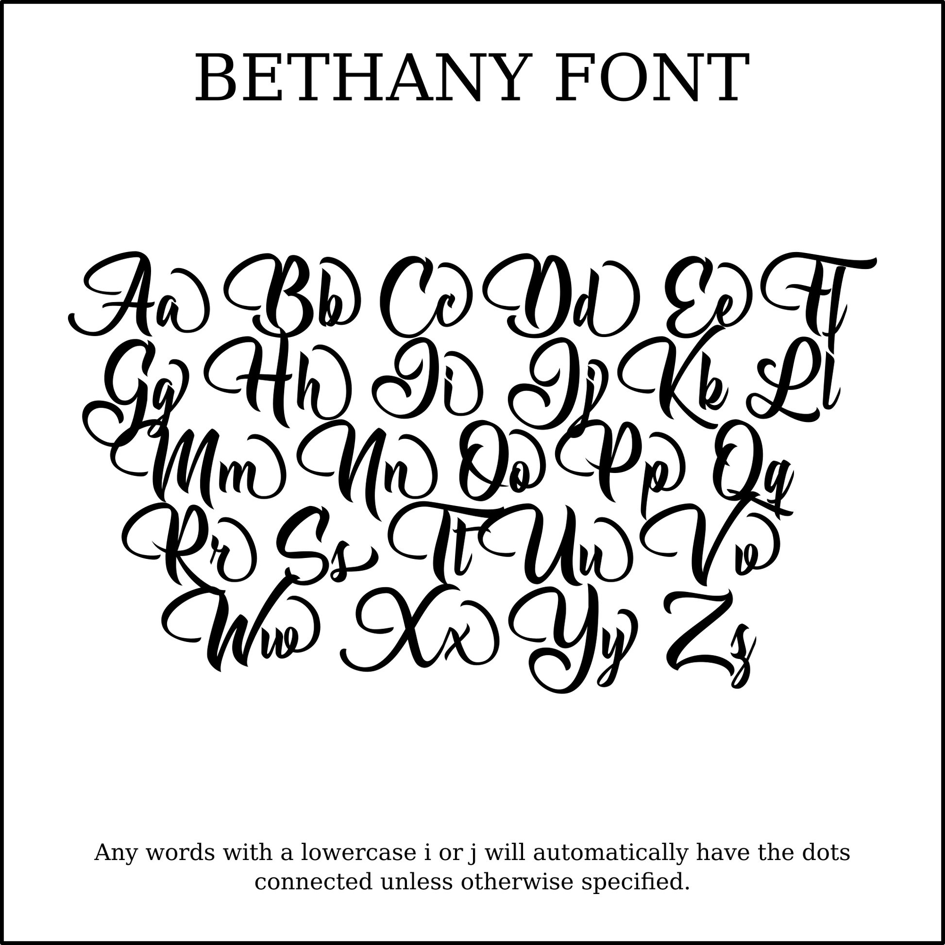 draw any name or word in Fancy Script