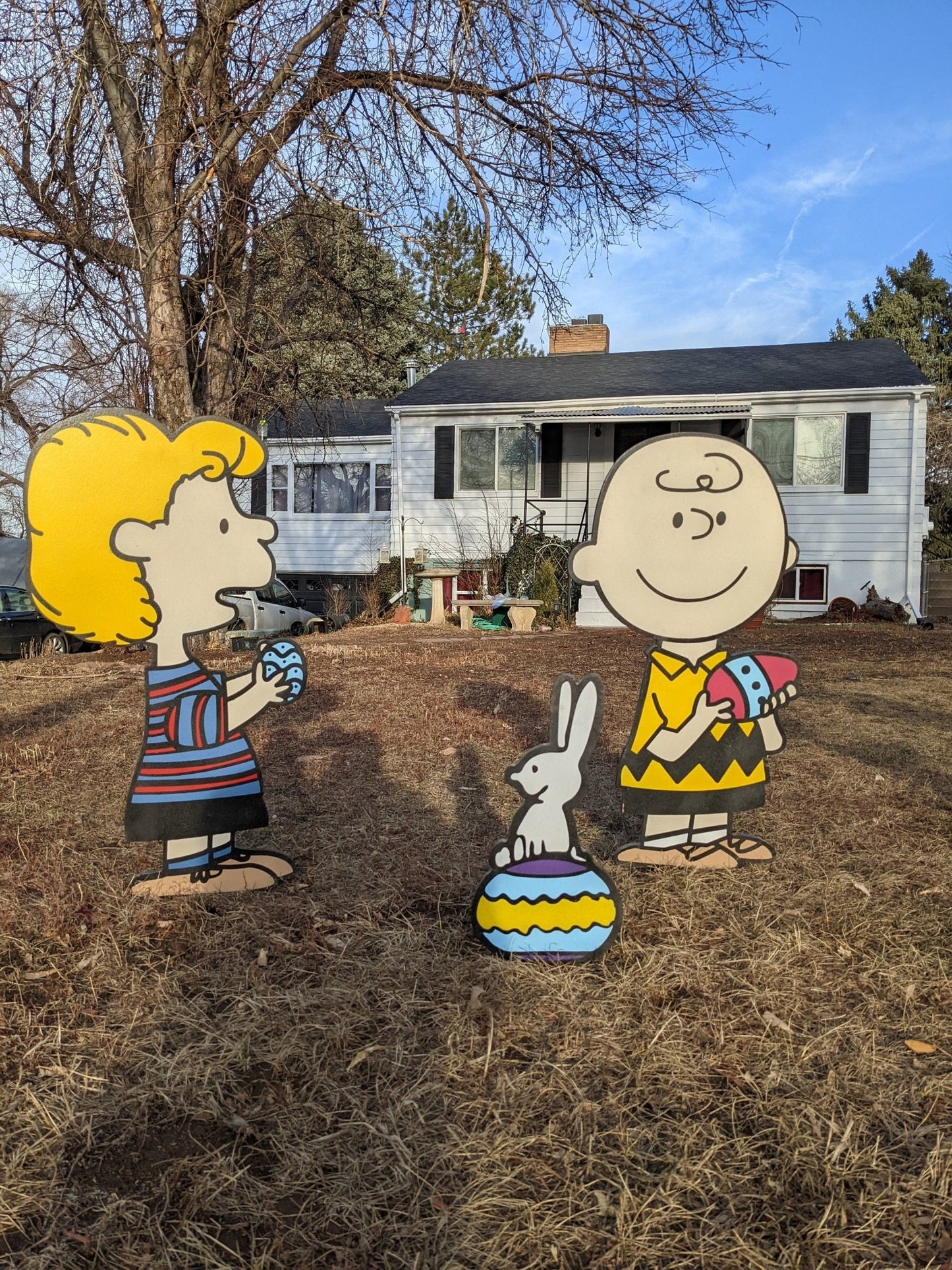 Charlie Brown and Friends Easter Yard Art Set - TitanOakDecor