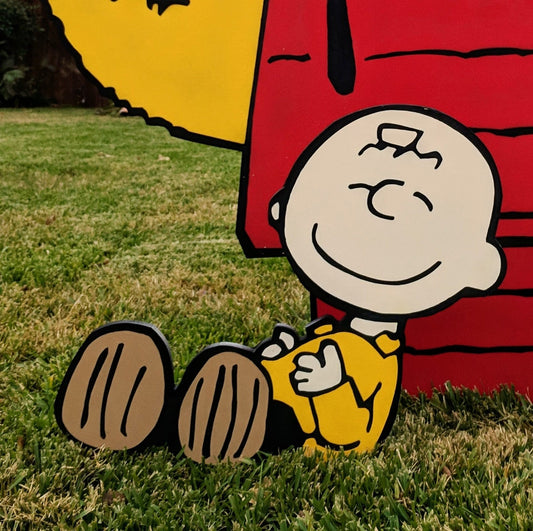 Charlie Brown and Snoopy Halloween Yard Art Lawn Art - TitanOakDecor