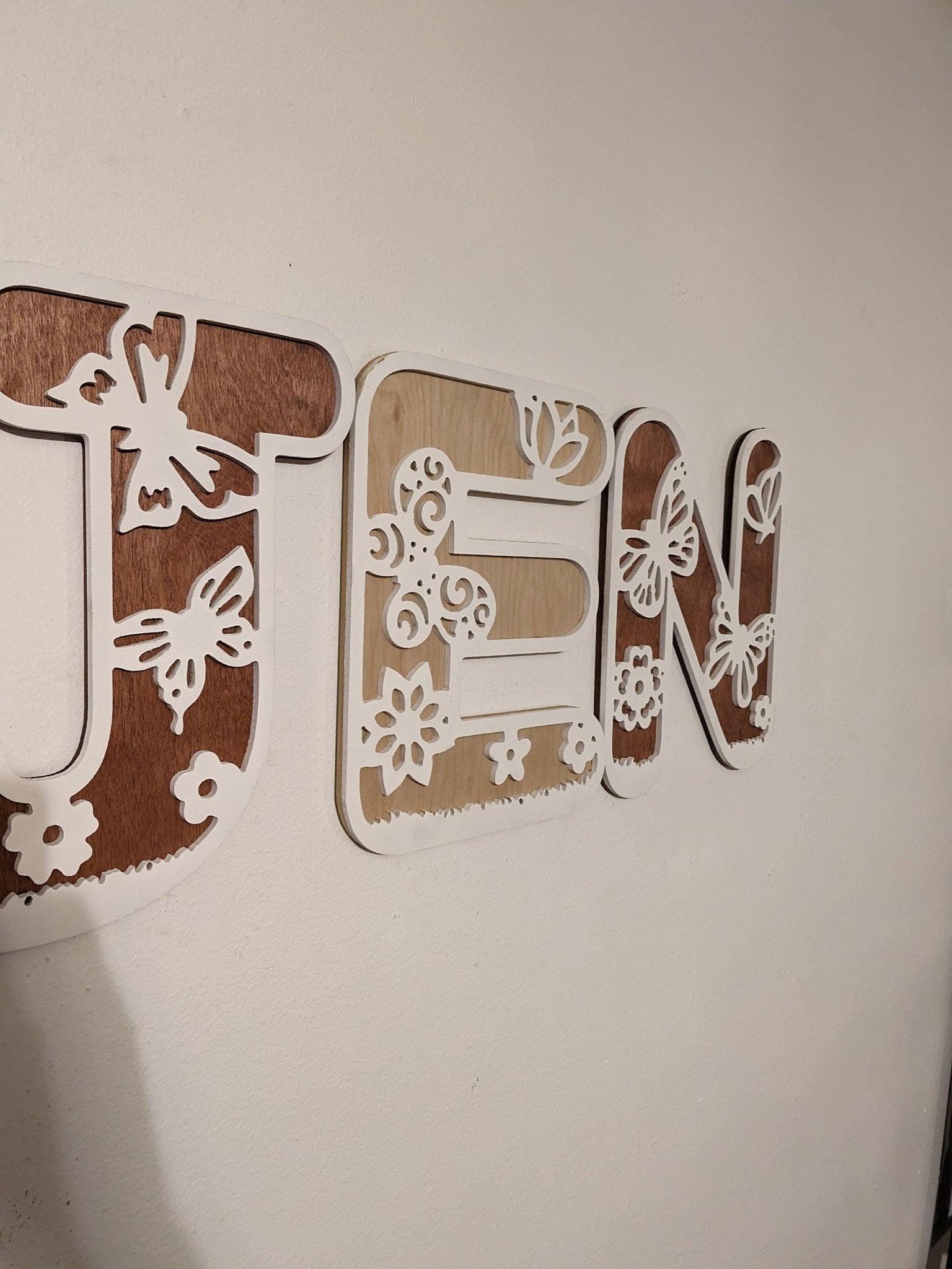 Fairy Name Sign, Fairy letters, Letter Nursery Sign, Fairy Decor, Nursery Decor, Boho Name Sign, Alphabet Bedroom Sign, Fairy letters - TitanOakDecor