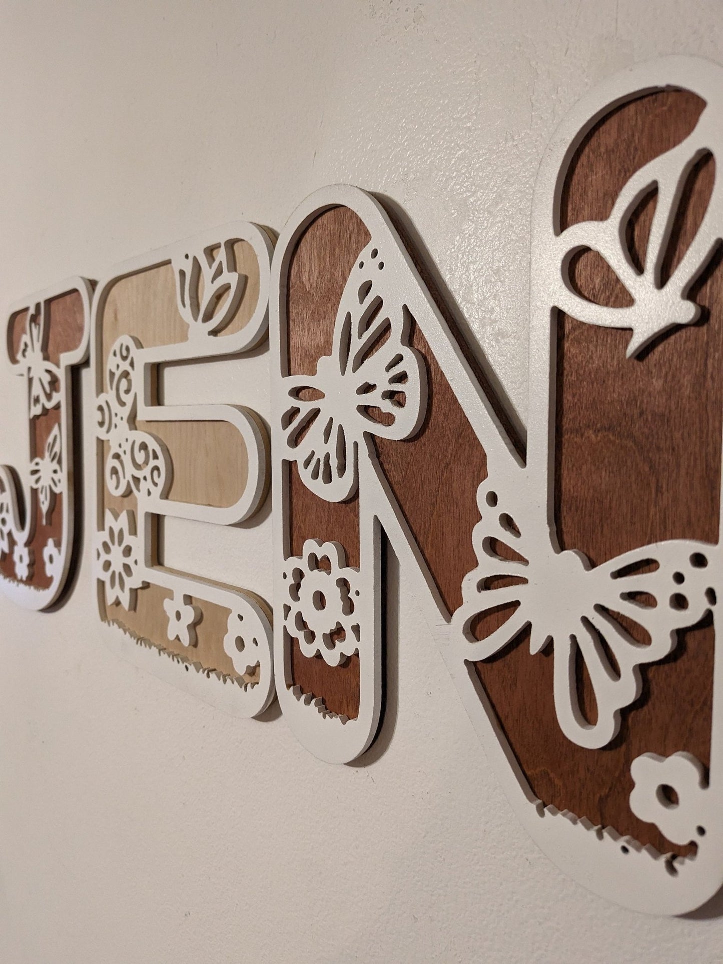 Fairy Name Sign, Fairy letters, Letter Nursery Sign, Fairy Decor, Nursery Decor, Boho Name Sign, Alphabet Bedroom Sign, Fairy letters - TitanOakDecor