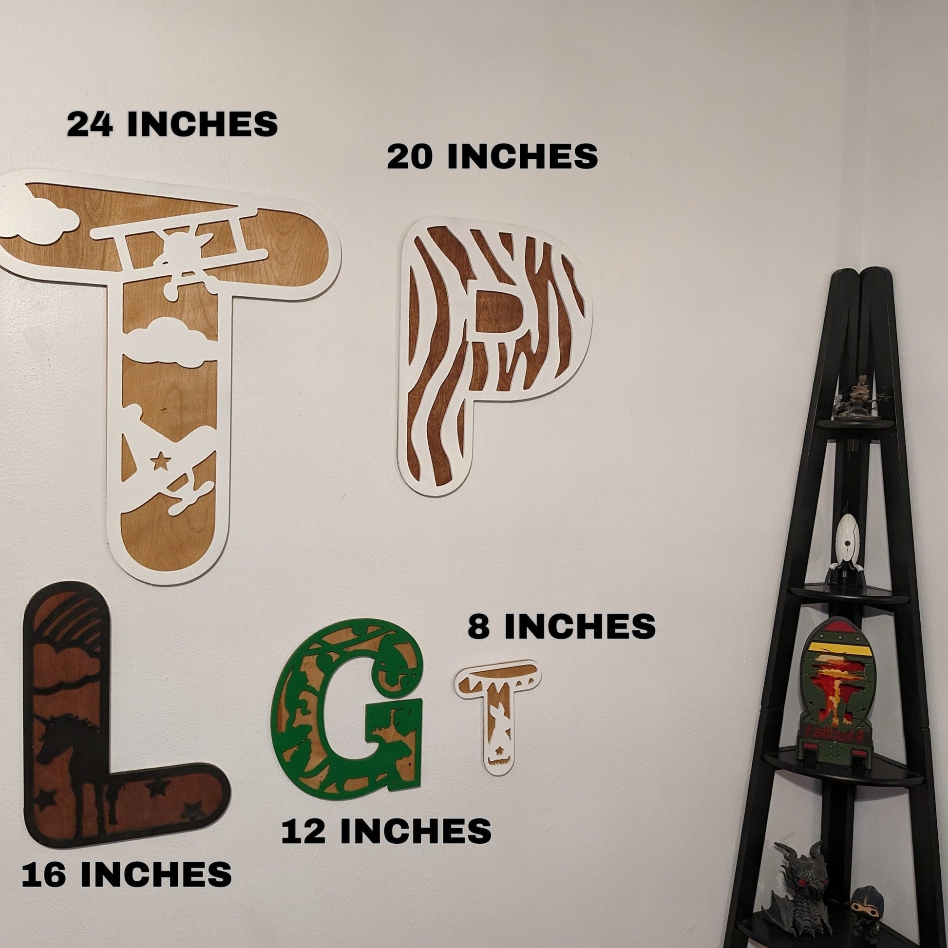 Jungle Name Sign, Jungle letters, Letter Nursery Sign, Jungle Decor, Nursery Decor, Boho Name Sign, Alphabet Bedroom Sign, Jungle letters - TitanOakDecor