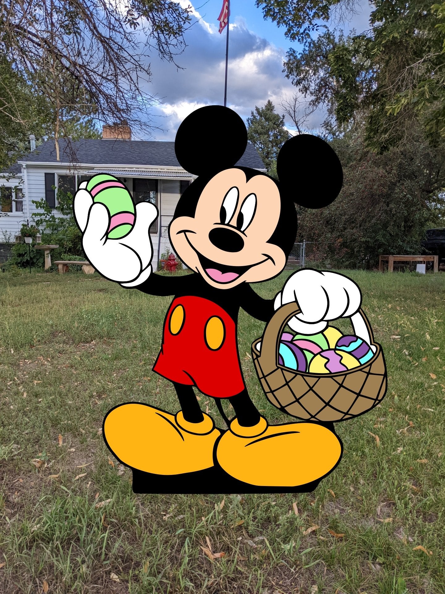 Mickey and Friends Easter Egg Yard Art Set - TitanOakDecor