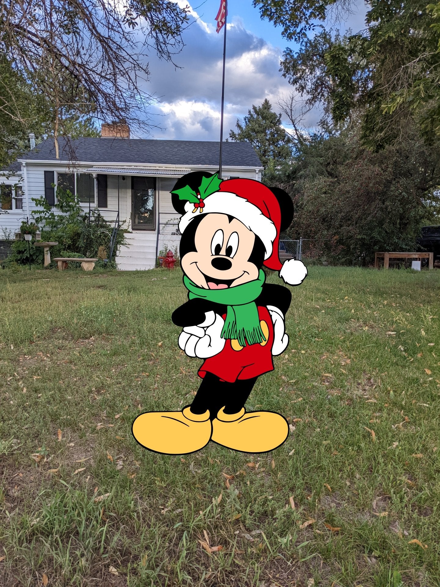 Mickey and Minnie Christmas Yard Art Set - TitanOakDecor