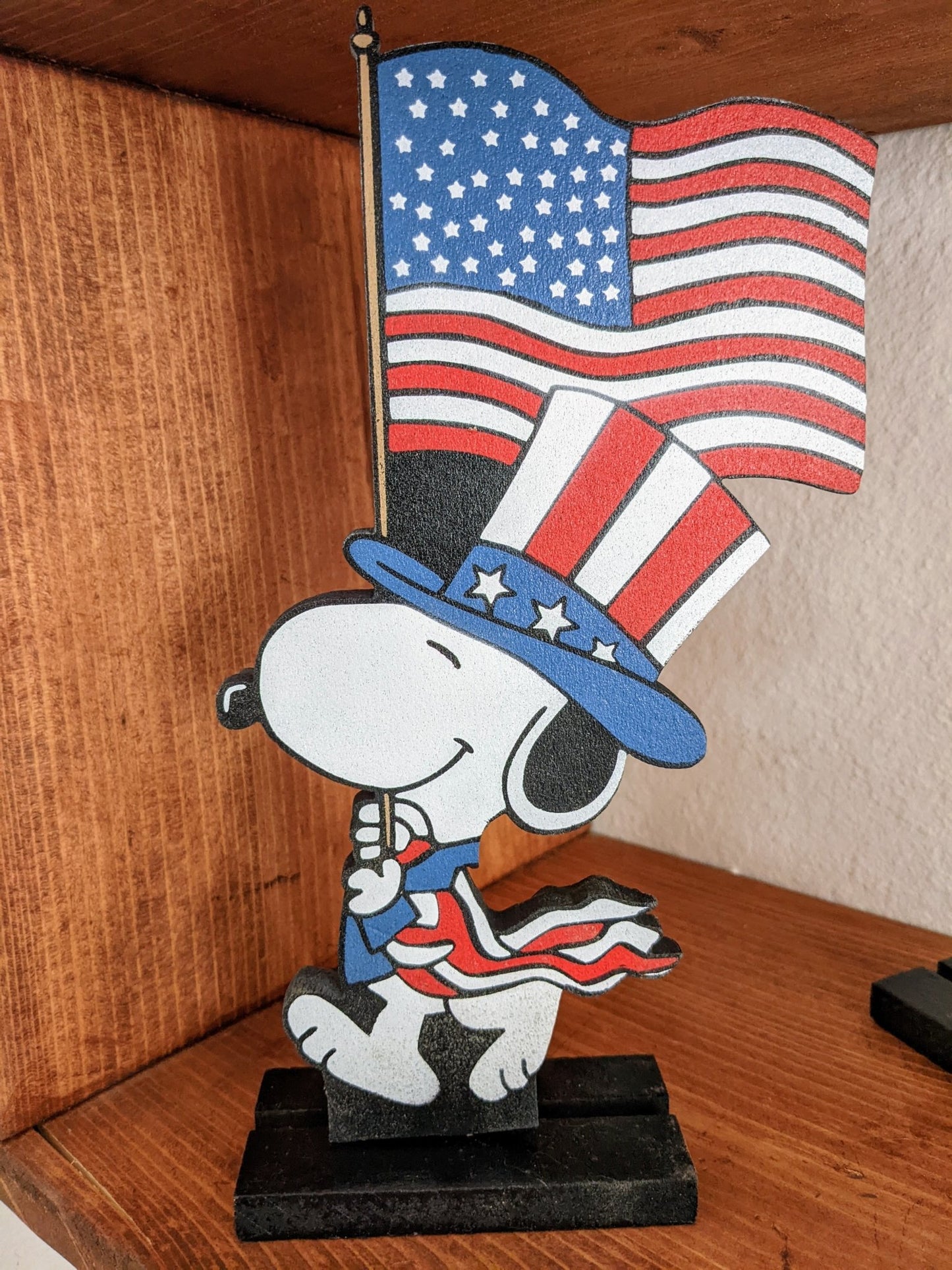 Patriotic Snoopy and Woodstock Tabletop Decoration - TitanOakDecor
